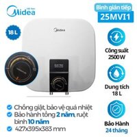 Bình tắm nước nóng Midea MWH18-25MVI1(VN)W, 18 lít