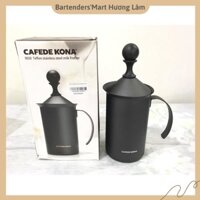 Bình Tạo Bọt Sữa 300cc (Teflon Black Milk Frother 300cc)