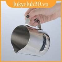 Bình tạo bọt sữa bằng thép không gỉ 600ml hiện đại với Baristas kiểm soát nhiệt độ cho