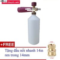 Bình tạo bọt tuyết tặng khớp nói nhanh gắn đầu phun xịt rửa của máy rửa xe CHÍNH HÃNG điện máy toàn quốc