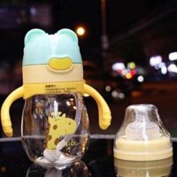 Bình tập hút chống sặc 2 trong 1( kèm núm ti)