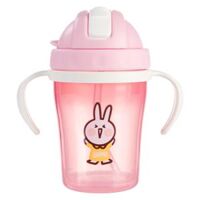 Bình tập uống cách nhiệt Animo (240ml, hồng, tay cầm, RK-3431)