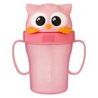 Bình tập uống Edison 3 3D con cú (200ml, hồng)