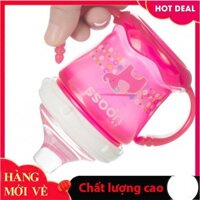 Bình tập uống núm mềm UPASS 180 ml tay ngược chống sặc cho bé [UP0180X] UPASS Xanh dương Hồng  MDFMKVV9