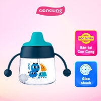 Bình tập uống núm silicone Animo (xanh, 180ml, RK-B1042)