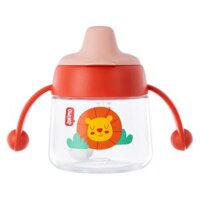 Bình tập uống núm silicone Animo (đỏ, 180ml, RK-B1042A)