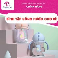 Bình tập uống nước cho bé nhựa PP Kichilachi 240ml, Từ 6 tháng tuổi trở lên, chống sặc