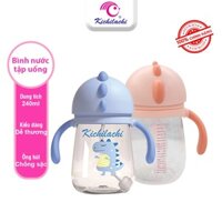 Bình tập uống nước cho bé chống sặc kichilachi 240ml trẻ từ 6 tháng tuổi trở lên - jamiebaby chăm sóc trẻ sơ sinh