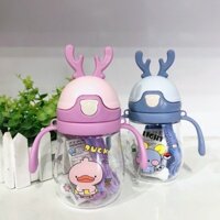 Bình Tập Uống Nước Có Van Chống Sặc Cho Bé Hình Hươu 280ml - Shop Đồ Xinh Cho Bé Yêu 2024