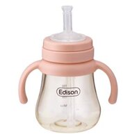 Bình tập uống PPSU 240ml Edison (Hồng)