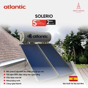 Bình thái dương năng Atlantic Solerio 150 lít AS150