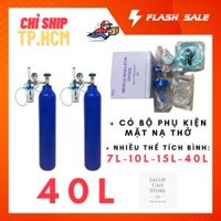 BÌNH THỞ OXY Y TẾ 40 LÍT DÙNG TẠI NHÀ (ĐỒNG HỒ ĐIỀU ÁP OXY) - Người già bệnh nhân cần thở oxy tại nhà an toàn mùa dịch