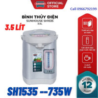 Bình thủy điện 3.5L SUNHOUSE SH1535 - 735W, Bảo hành chính hãng 12 tháng