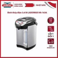 Bình Thủy Điện 3.6 lít Ladomax HA-1636 Giữ nhiệt và Đun Xôi Nhanh An Toàn [Bảo Hành 12 Tháng]