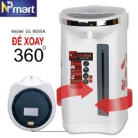 Bình thủy điện Gali 5055A/750w/5.5L giữ ấm 24h chức năng bơm bằng điện và bằng cơ