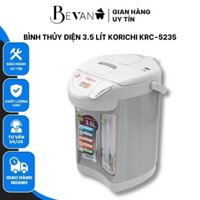 Bình thủy điện giữ nhiệt an toàn với nút tự động Korichi krc-5235 bình đun inox SU-304 3.5 lít công suất 730W - Bevano