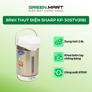 Bình thủy điện Sharp KP-30STV (KP30STV) - 2.9 lít, 670W