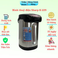 Bình thủy điện SHARP Model K-299 Dung tích 4.8L  Đun Sôi Và Giữ Nhiệt An Toàn Tiện Ích