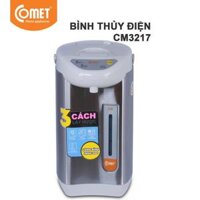 Bình thủy điện thép không gỉ Comet CM3217 3.4 Lít - 3226 - 3.6 LÍT  Bạc - Hàng Chính Hãng - CM3217