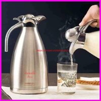 Bình Thủy Giữ Nhiệt Bình Thủy Đựng Nước Sôi Bình Đựng Nước Inox 2 Lít Có Vòi Rót Tiện Dụng Giữ Nóng Lâu Dễ Thao Tác