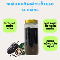 Bình thủy tinh 1 LÍT Qủa Nhàu Khô ngâm cốt Gạo 24 tháng