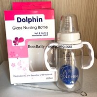 Bình thủy tinh 120ml Dolphin