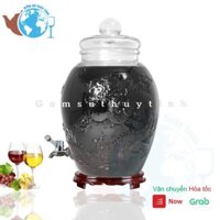 Bình thuỷ tinh 30 lít ngâm rượu Rồng Phụng Có van và Không van
