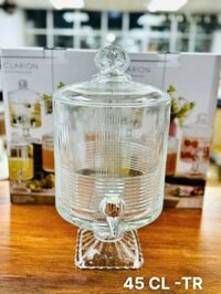 bình thuỷ tinh 5l cao cấp, bình nước 5l đựng nước hoa quả, đồ uống mùa hè