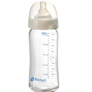 Bình sữa thủy tinh Richell 98145 - 260ml, cổ rộng