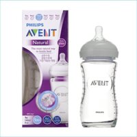 [BÌNH THUỶ TINH] Bình sữa Avent 240ml cho Bé SCF 673 – 13 không chứa BPA – Tuổi Thơ Shop