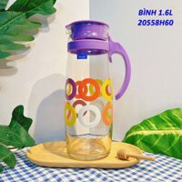 Bình thuỷ tinh cao cấp Ocean Thailand 1,6L đựng nước lọc.