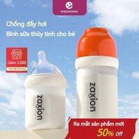 Bình thủy tinh cho bé cỡ nòng rộng Bình sữa cho bé Núm vú lệch tâm Thủy tinh Borosilicate chịu nhiệt độ cao Bình sữa cho bé cao cấp Bình sữa chống đầy hơi Chai sữa mẹ giả Bình sữa cho bé easymama