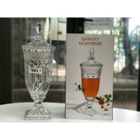 Bình thuỷ tinh có vòi đựng rượu, nước ép hoa quả