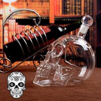 Bình thủy tinh đầu lâu độc đáo 550 ml