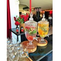 Bình thủy tinh đựng nước có vòi 5 lít cao cấp