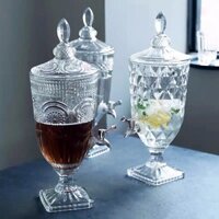 Bình thủy tinh đựng nước có vòi 2 cỡ