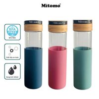 Bình thủy tinh đựng nước trái cây detox cao cấp Mitomo - Hàng chính hãng