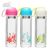 Bình thủy tinh Lock&Lock 2 lớp chịu nhiệt 350ml LLG654 - Xanh biển LLG654BLU