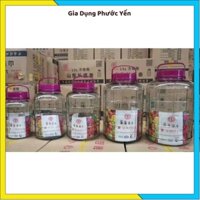 Bình thủy tinh nắp tím 3L 5L 8L 10L 20L 35L có quai xách