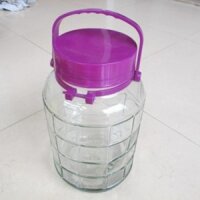 bình thuỷ tinh ngâm rượu 5l nắp tím giá rẻ