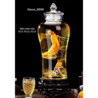 Bình Thuỷ Tinh Sâm 6 10 15 Lít Có vòi