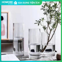 Bình thủy tinh trụ tròn,bình hoa HOMORE nuôi trồng thủy sinh decor không gian ấn tượng