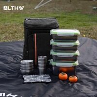 bình tích nước LTHW Lvteng dã ngoại ngoài trời bộ đồ ăn bữa ăn bát nước cốc kín hộp cơm trưa công viên họ cắm trại ba lô bộ hoàn chỉnh dụng cụ xào nấu dụng cụ nấu ăn