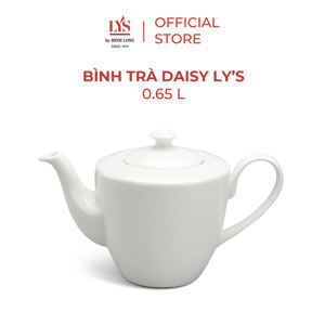 Bình trà 0.65 L – Daisy Ly’s – Trắng Ngà