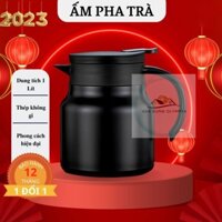 Bình trà giữ nhiệt có lưới lọc trà lõi inox 316 dung tích 1 lít - Phích nước, Ấm Pha Trà Giữ Nhiệt - Gia Dụng OLympia