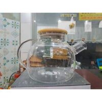 Bình trà thuỷ tinh nắp gỗ 1000ml