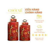 BÌNH TRANG TRÍ - HỌA TIẾT ĐÔI CHIM MÙA XUÂN Mã: VS134