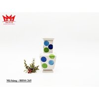 Bình trang trí sành sứ họa tiết chấm tròn (265)