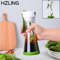 Bình trộn Salad HZLING, Bình đựng nước trái cây Máy xay sinh tố chống rò rỉ Salad Dressing Shaker, Dễ sử dụng với tỷ lệ Cốc trộn thủ công Nhà bếp