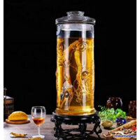 BÌNH TRỤ CỠ 25LÍT - Ngâm Rượu Sâm , Đinh Lăng, Nấm Đông trùng hạ thảo, Có roong cao su bảo quản tốt